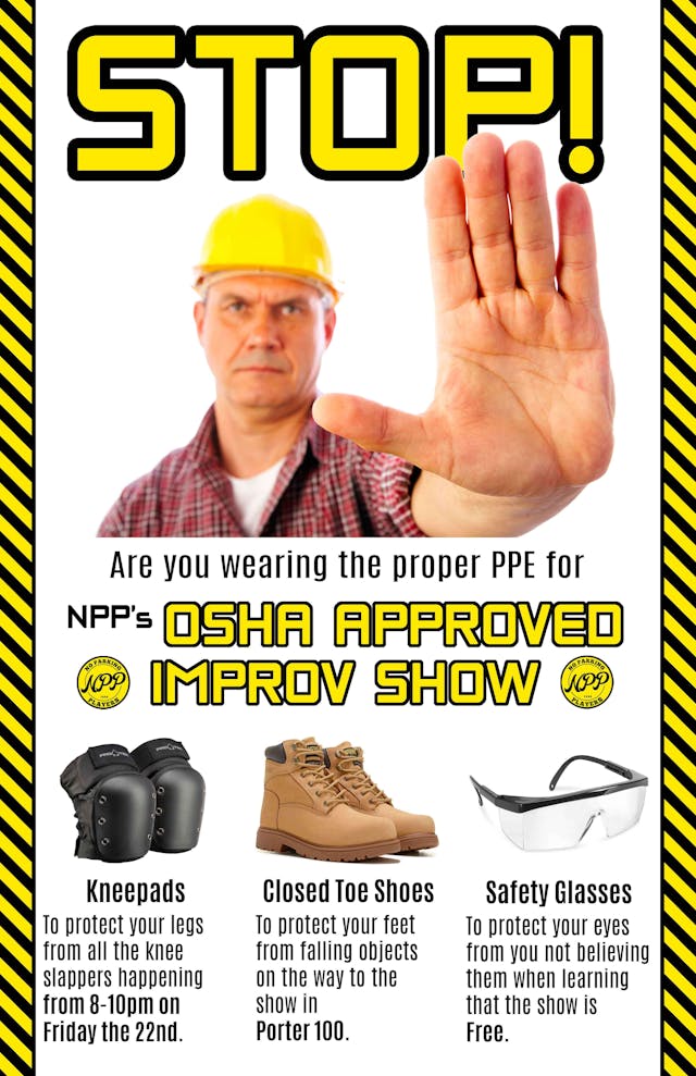 OSHA Approved show poster.